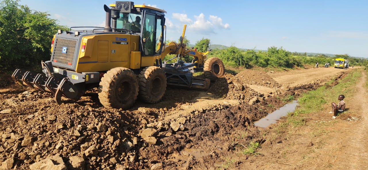 Road infrastructure under maintenance in Migori County